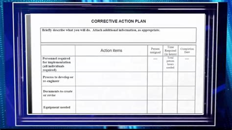 Corrective Action Plan | Template Business