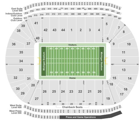 Michigan Stadium Seating Chart | Cabinets Matttroy