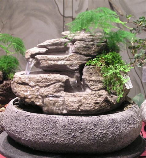 Medium Fountain w/Live Plants ss137 - Natural Creations