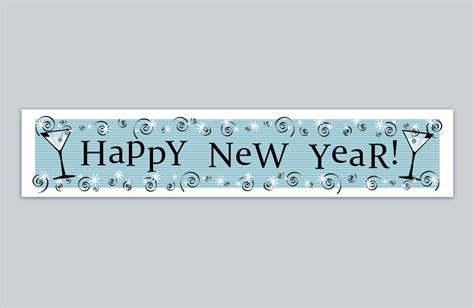 Happy New Year Banner | Printable New Year Banner