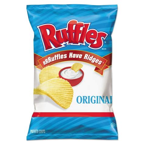 Ruffles Original Potato Chips, 1.5 oz Bag, 64/Carton - Walmart.com ...