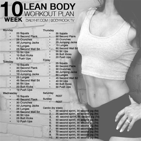 8 Week Workout Plan, 6... - Aya Audibert