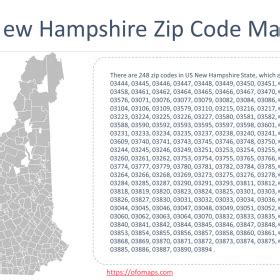 New Hampshire Zip Code Map - OFO Maps