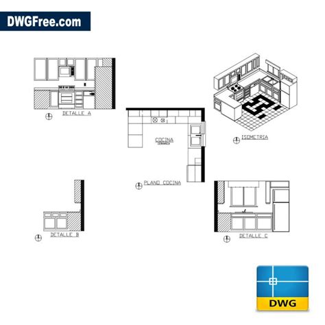 Kitchen Blocks Autocad Plan at Doris Castillo blog