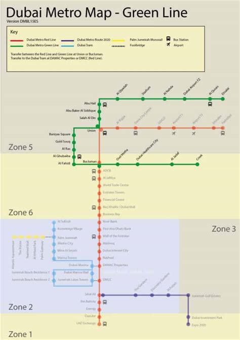 Dubai Metro Green Line - Map, Stations and Route