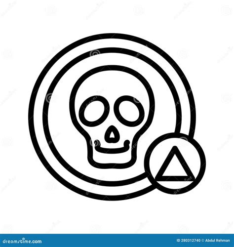 Dangerous Symbol Vector Icon Easily Modify. Stock Vector - Illustration ...