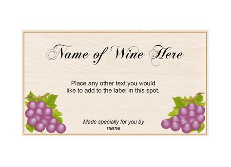 40 FREE Wine Label Templates (Editable) - TemplateArchive