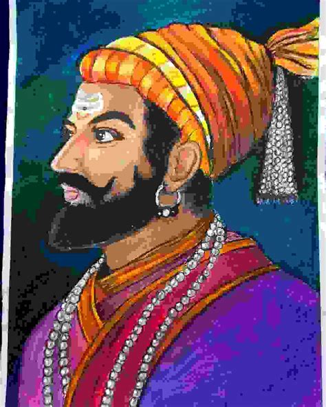 Painting Of Chatrapati Shivaji Maharaj Drawing - GranNino