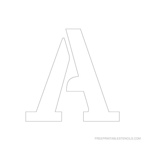 Free Printable 4 Inch Letter Stencils A-Z