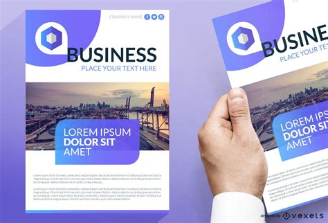 Business Leaflet Design Vector Download