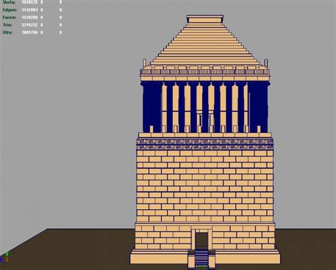 Mausoleum of Halicarnassus 3D Model - FlatPyramid