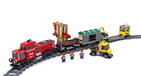 Red Cargo Train - LEGO set #3677-1 (Building Sets > City)