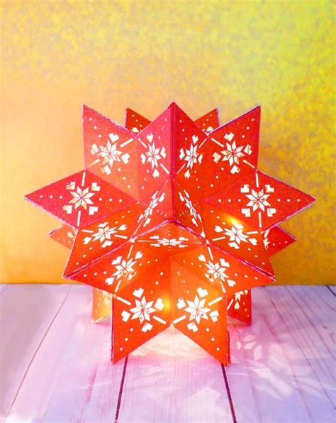 DIY 3D Paper Star: Moravian 20-Point Tree Topper | 3d paper star, Diy ...