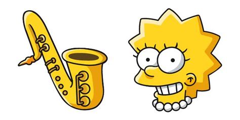 The Simpsons Lisa & Saxophone | Lisa simpson, The simpsons, Saxophone