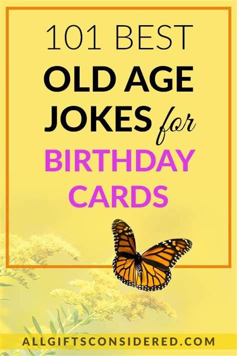 101 Best Old Age Jokes for Birthday Cards