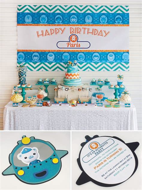 {Bright & Stylish} Octonauts Inspired Birthday Party // Hostess with ...