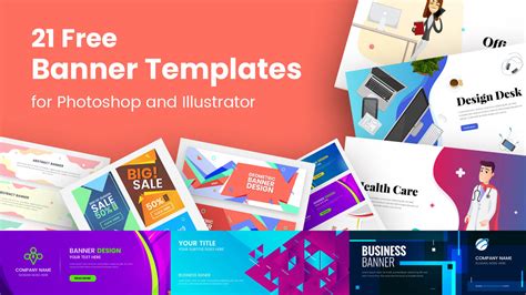 21 Free Banner Templates for Photoshop and Illustrator