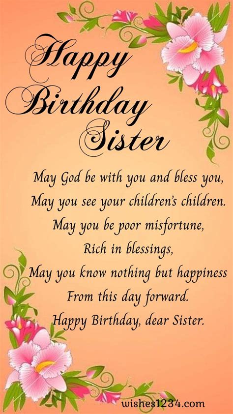 100+ Birthday Wishes for Sister | Birthday wishes for elder Sister ...