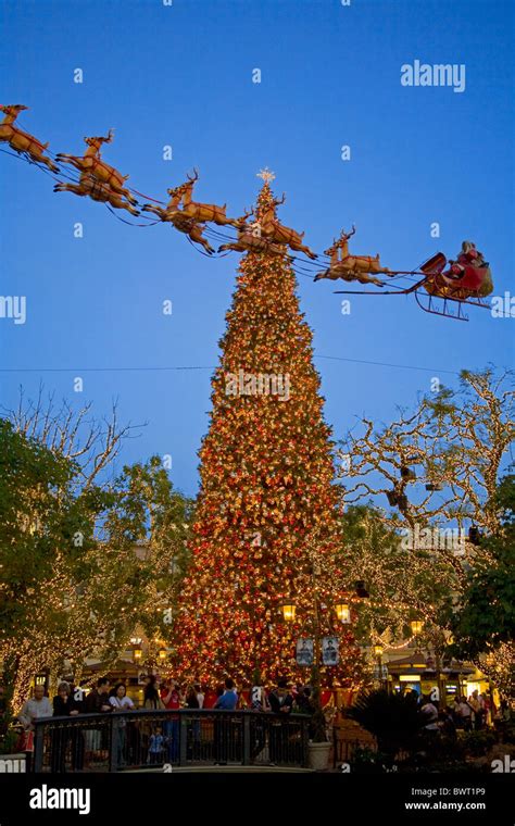 Christmas Tree at the Grove, Los Angeles, California, USA Stock Photo ...