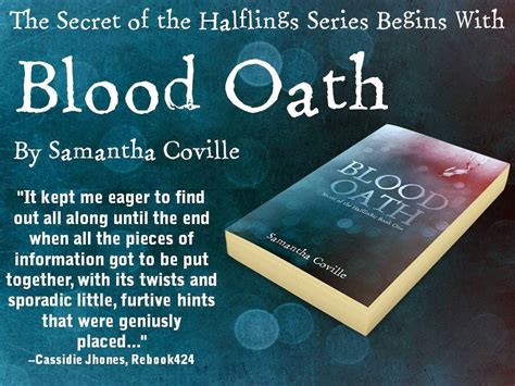 Diane’s Book Blog: Blood Oath (The Secret of the Halflings #1) by ...