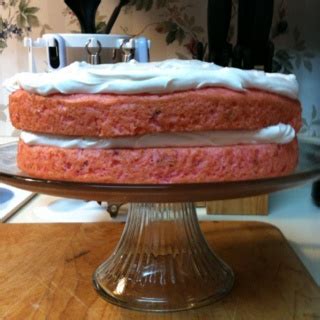 Strawberry sprite cake with whipped cream/cream cheese frosting ...