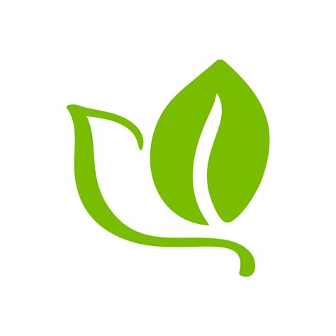 Logo of green leaf of tea. Ecology nature element vector icon organic ...