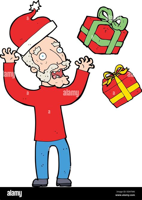 cartoon man stressing about christmas Stock Vector Image & Art - Alamy