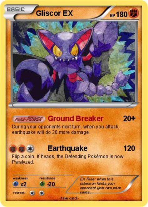 Pokémon Gliscor EX 4 4 - Ground Breaker - My Pokemon Card