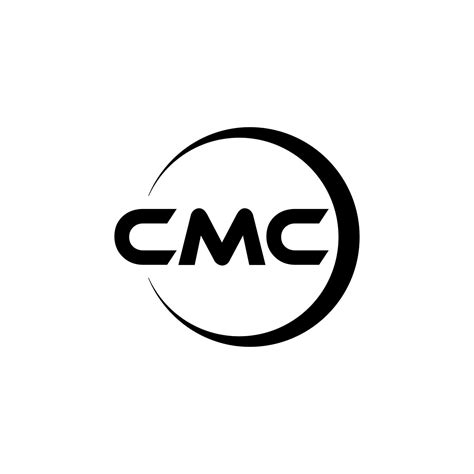 CMC letter logo design in illustration. Vector logo, calligraphy ...