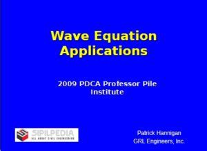 Wave Equation Applications | Sipilpedia