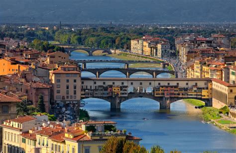 Ponte Vecchio Bridge In Florence At Sunset • Travel Photography Prints