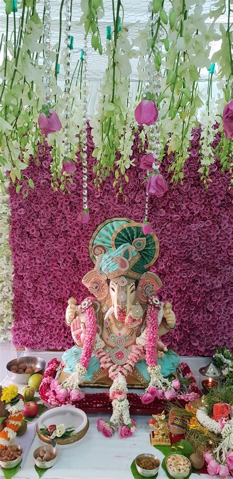 Pin on Ganpati | Ganpati decoration theme, Ganpati decoration design ...