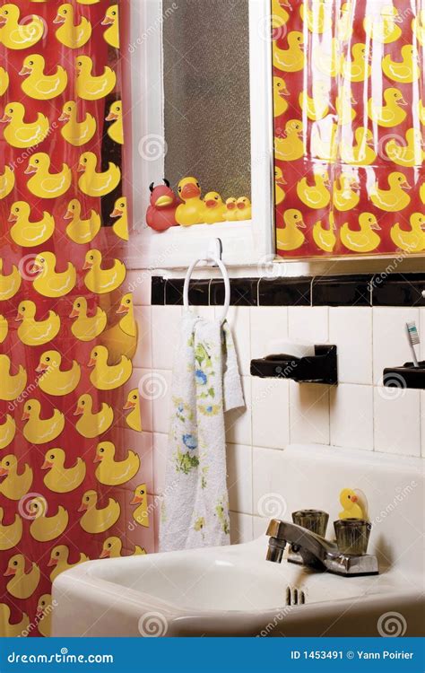 Rubber duck bathroom stock image. Image of rubber, sink - 1453491