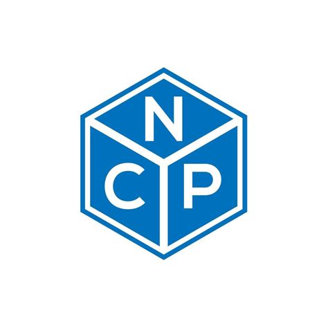 NCP letter logo design on black background. NCP creative initials ...