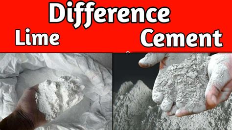 Difference Between Cement and Lime | cement and Lime | Civil ...