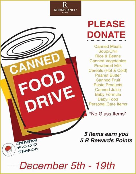 Free Thanksgiving Food Drive Flyer Template Of Canned Food Drive to Pin ...