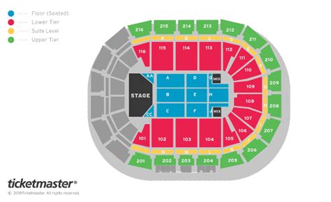 Take That Seating Plan - Manchester Arena