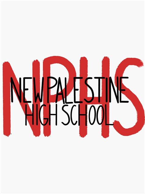 "New Palestine High School Sticker" Sticker by gtwyford | Redbubble