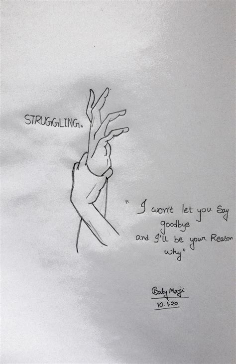 Motivational drawing pencil sketch | Angry quote, You say goodbye, Male ...