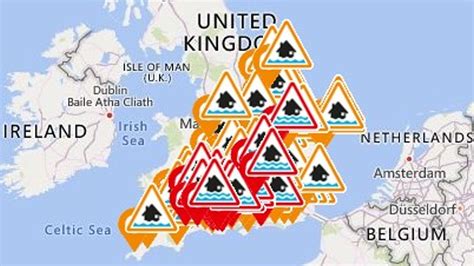 UK weather: Dozens of flood warnings in place despite drier forecast ...