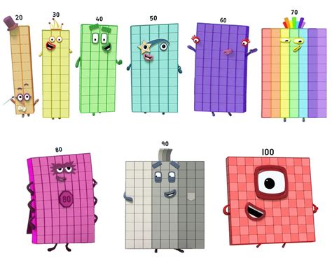 Numberblocks Stickers, Glossy Vinyl, 8 X 5.5-in, Characters 0 1,000,000 ...