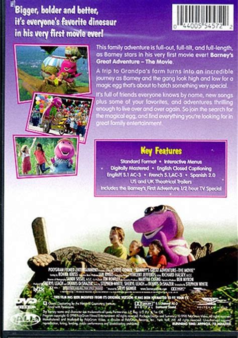 Barney: Barney's Great Adventure: The Movie (DVD 1998) | DVD Empire