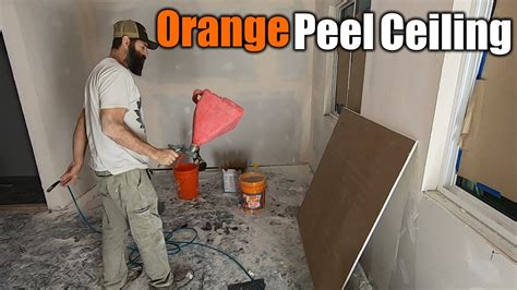 Orange Peel Texture For Ceilings | THE HANDYMAN | - YouTube