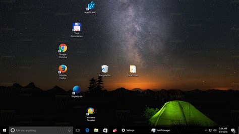 Revert and Undo Desktop Icons Auto Arranging in Windows 10