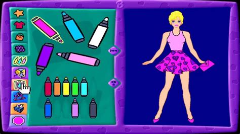 barbie fashion designing games - lineartdrawingsfemalefaceeasy