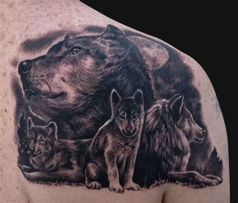 Jamie Lee Parker - Wolf Family Tattoo - Tattoos and Fine Art | Family ...