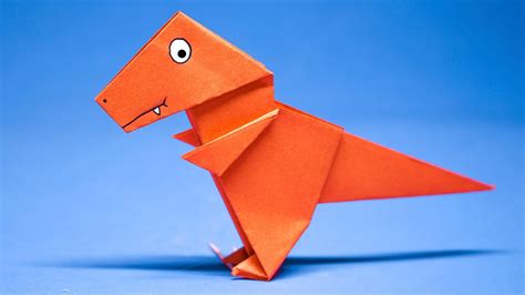 Easy Origami Cute Dinosaur T-Rex || How to make Paper Dinosaur step by ...