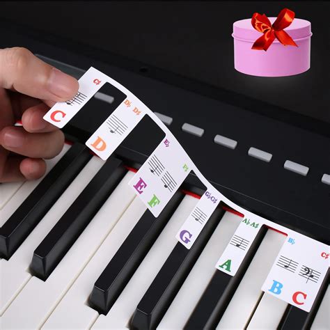 Buy Piano Keyboard Stickers for Beginners,61 Key Kids Keyboard ...