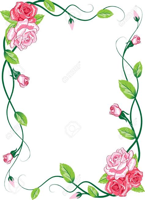 pink roses with green leaves on a white background in the shape of a ...