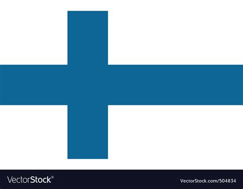 Finnish flag Royalty Free Vector Image - VectorStock